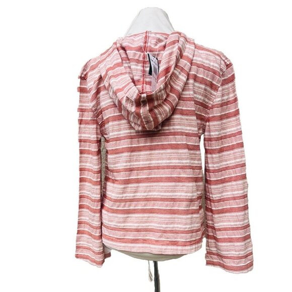 NWT Roxy Paradise Calling Woven Poncho Hoodie Size S - Picture 9 of 10